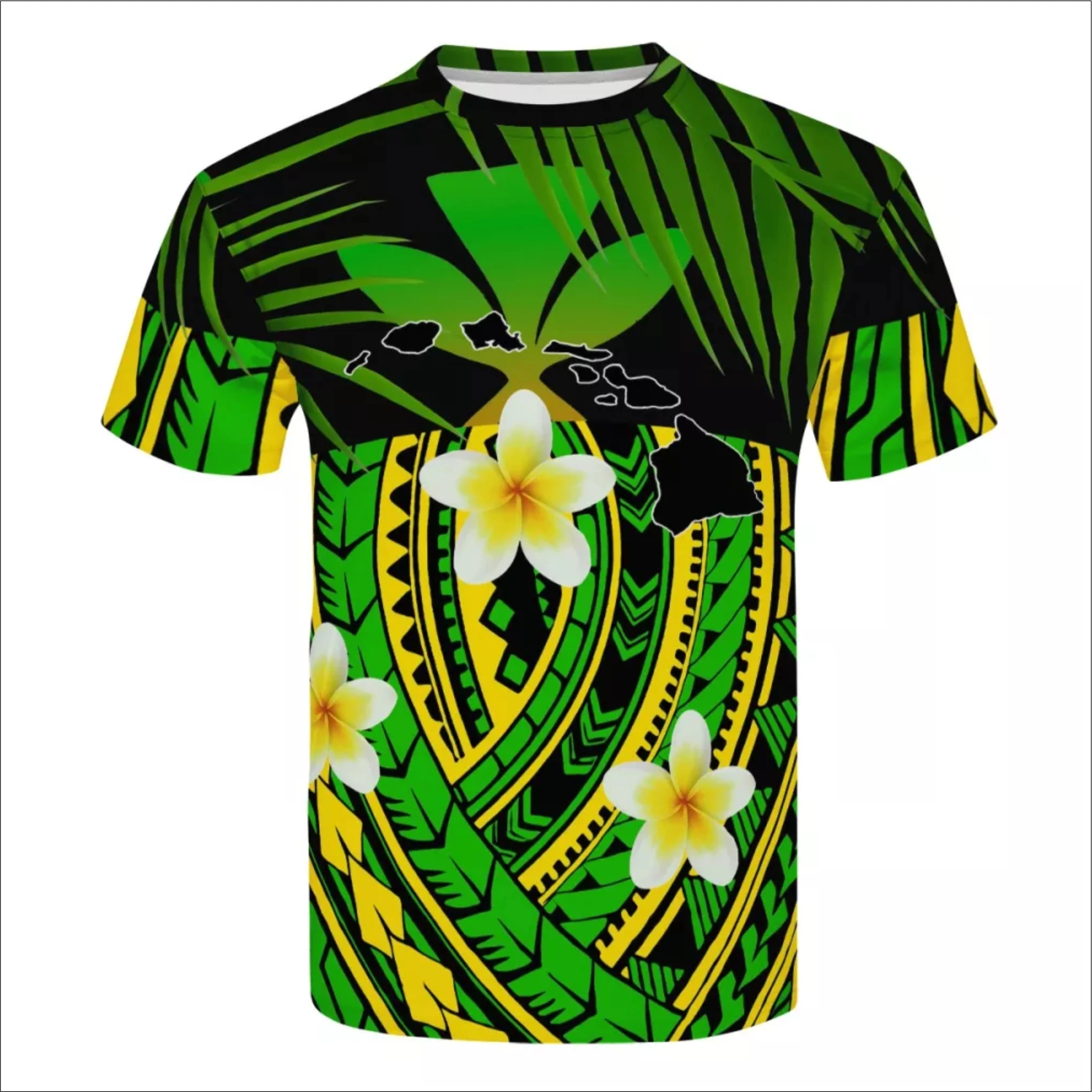 
Factory Cheap Price Polynesian Samoa Tribal style Printing T-Shirt LOGO Custom Men Oversize Casual Men Short Sleeve T-Shirt 
