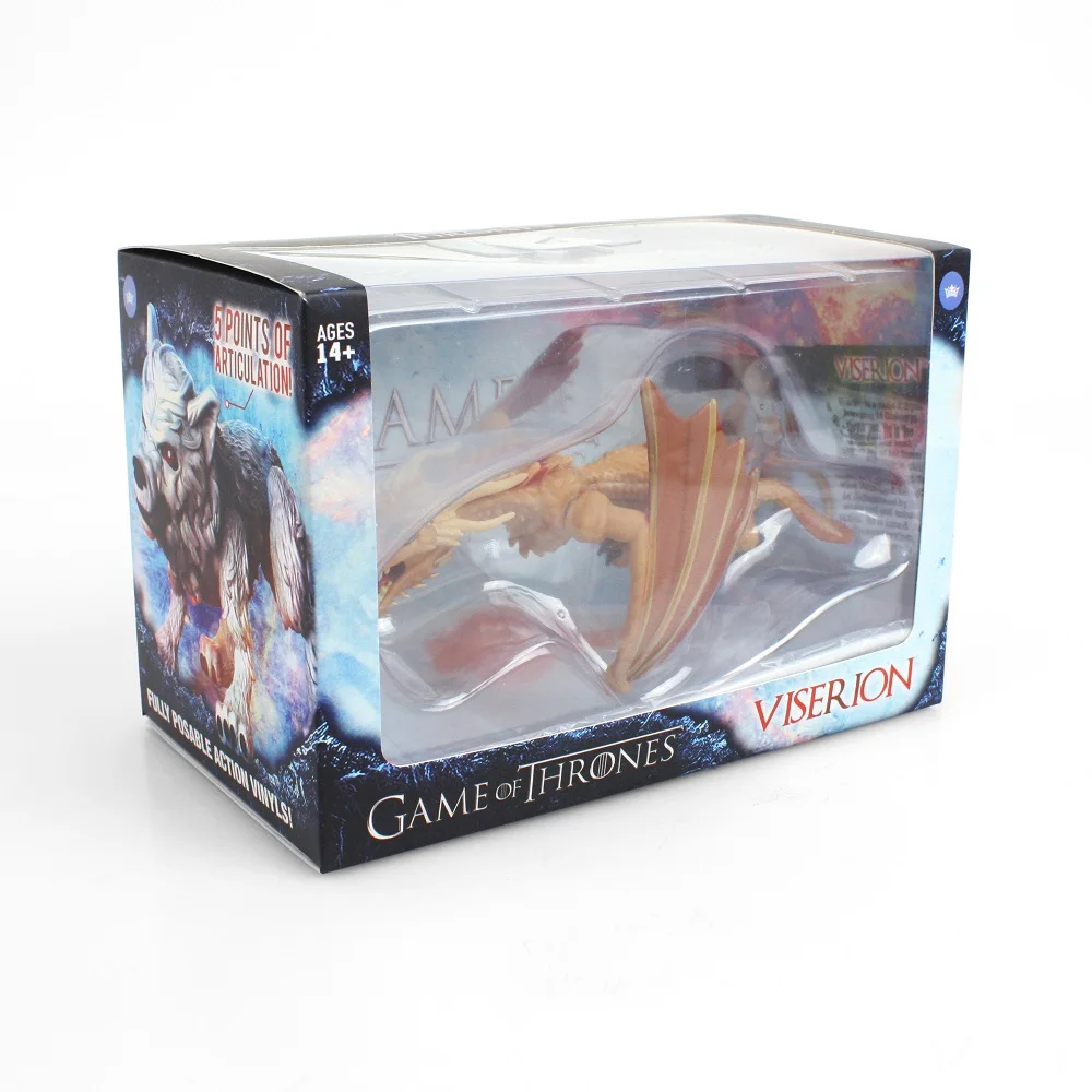 Виниловая игрушечная фигурка Viserion лучшего качества размером 3 2 дюйма (6 шт. в 1 коробке)
