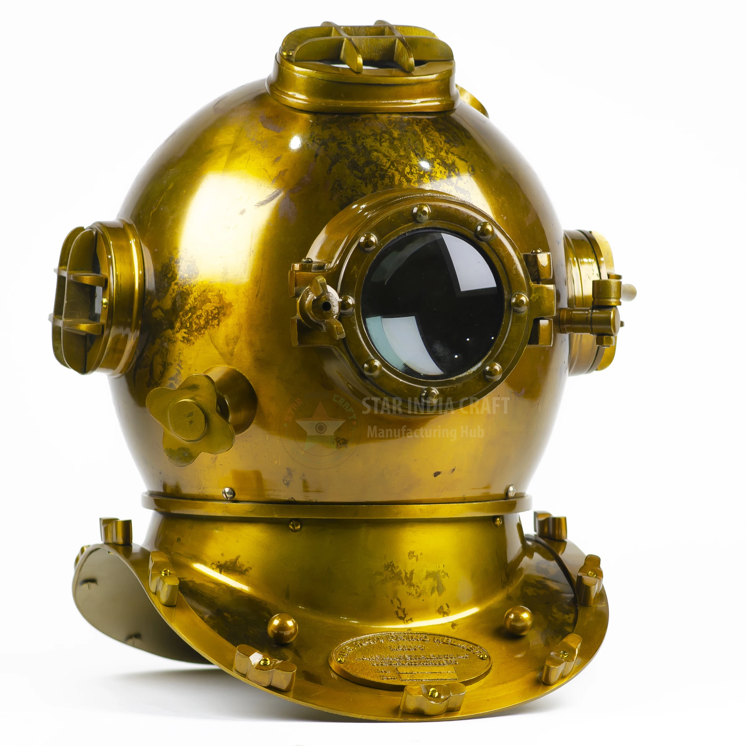 
STAR INDIA CRAFT IHandcrafted Antique Scuba Diving Helmet - Premium Home - Marine US Navy Deep Sea Diver Divi 