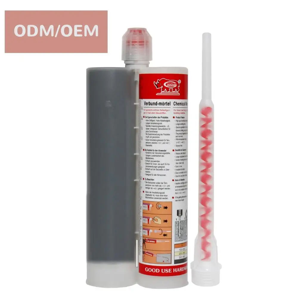 Building exterior material chemical anchor epoxy