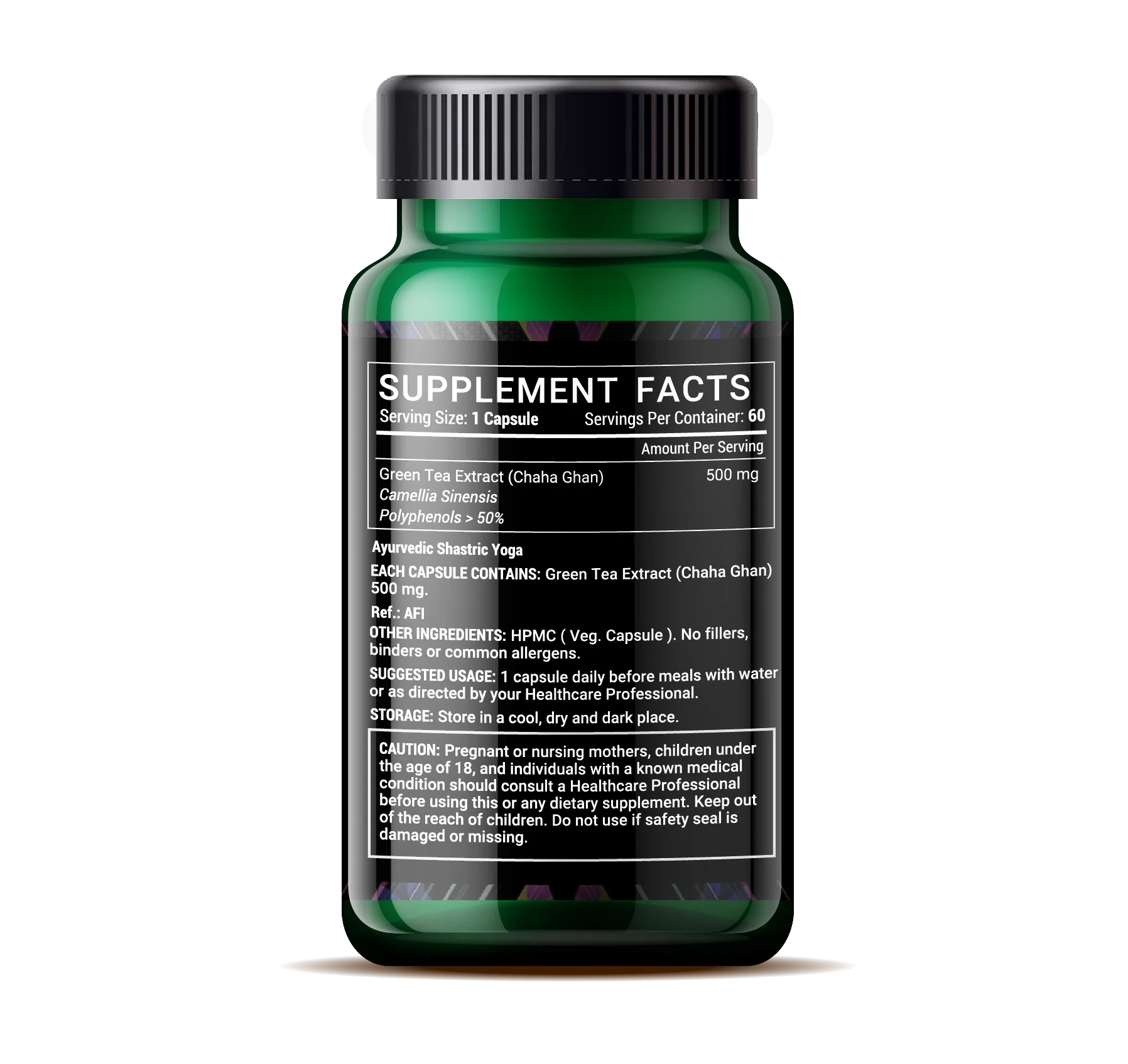 Green Tea   Capsules 500mg with Camellia sinensis Natural Caffeine For Weight Loss Supplement Private Label GMP ISO