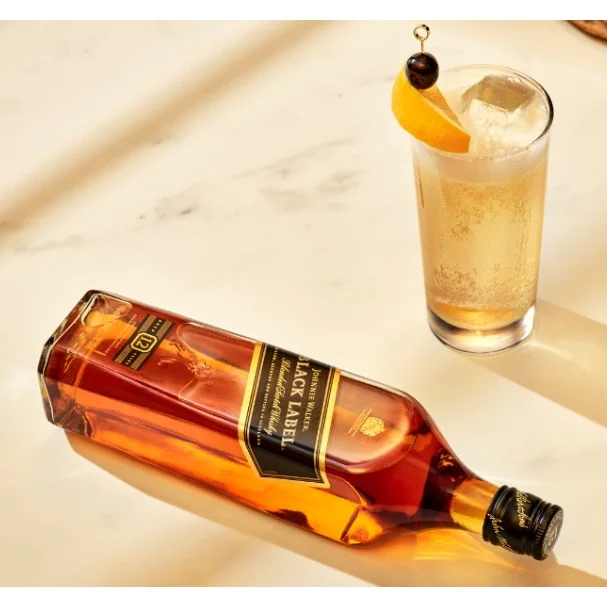  40% алкоголя Wisky Джонни Уокер виски Black Label 12YO с изюм Примечание хлопья