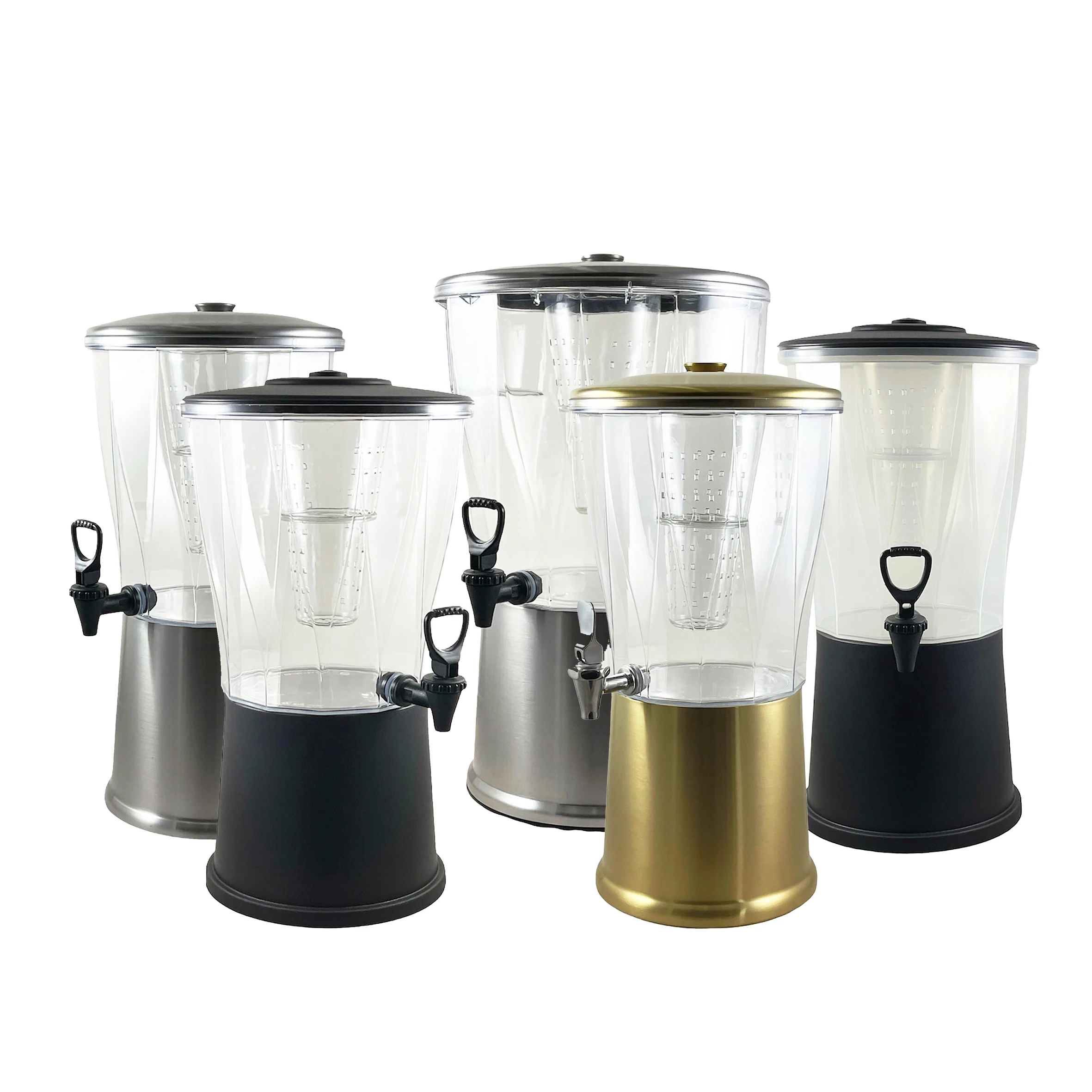 LARGE BEVERAGE DISPENSER WITH INFUSER TUBE, NSF LISTED, FOR RESTAURANT USE COLD DRINK DISPENSER, 3 GALLON