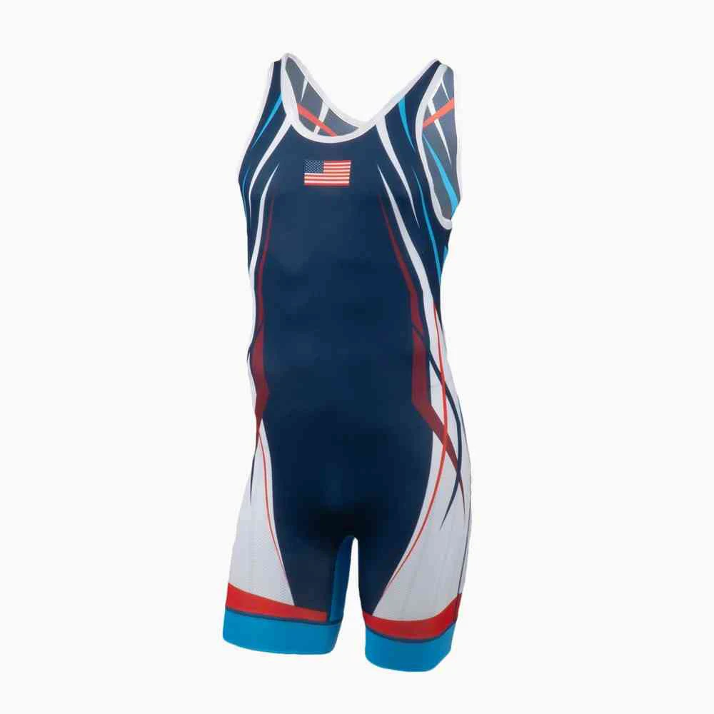 Wholesale weightlifting vest blank weightlifting suit wrestling singlet