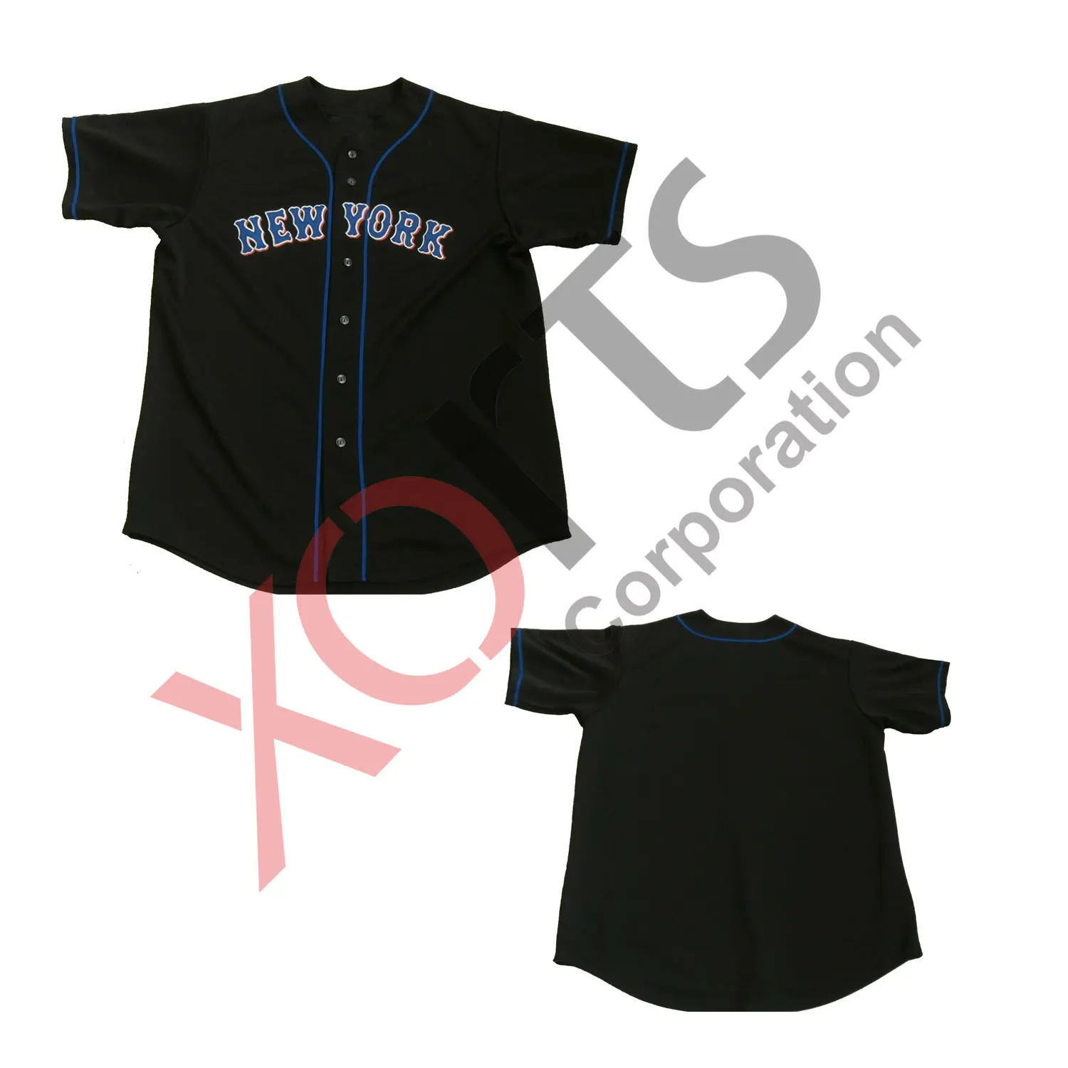 Baseball Uniform Men VIPERS Team Logo Baseball Uniform V Neck Set