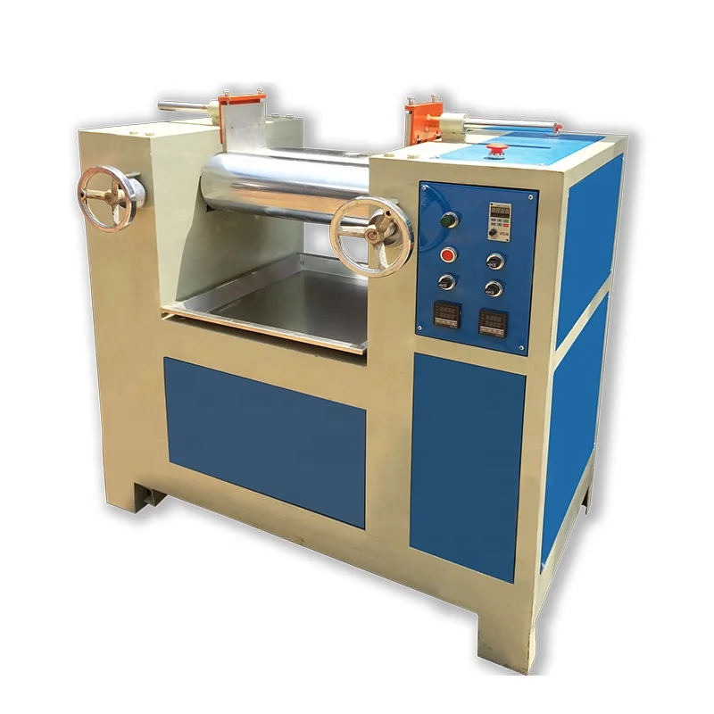 Lab Rubber Mixer Two Roll Rubber Mixing Machine Silicone Rubber Mixing Mill