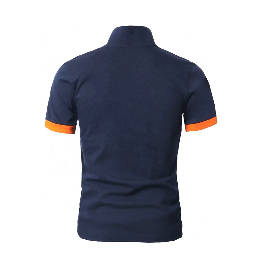 2022 New Style Customized Black Polo Shirt White Strips High Quality Casual Style Golf Best Selling Best Price Summer Season