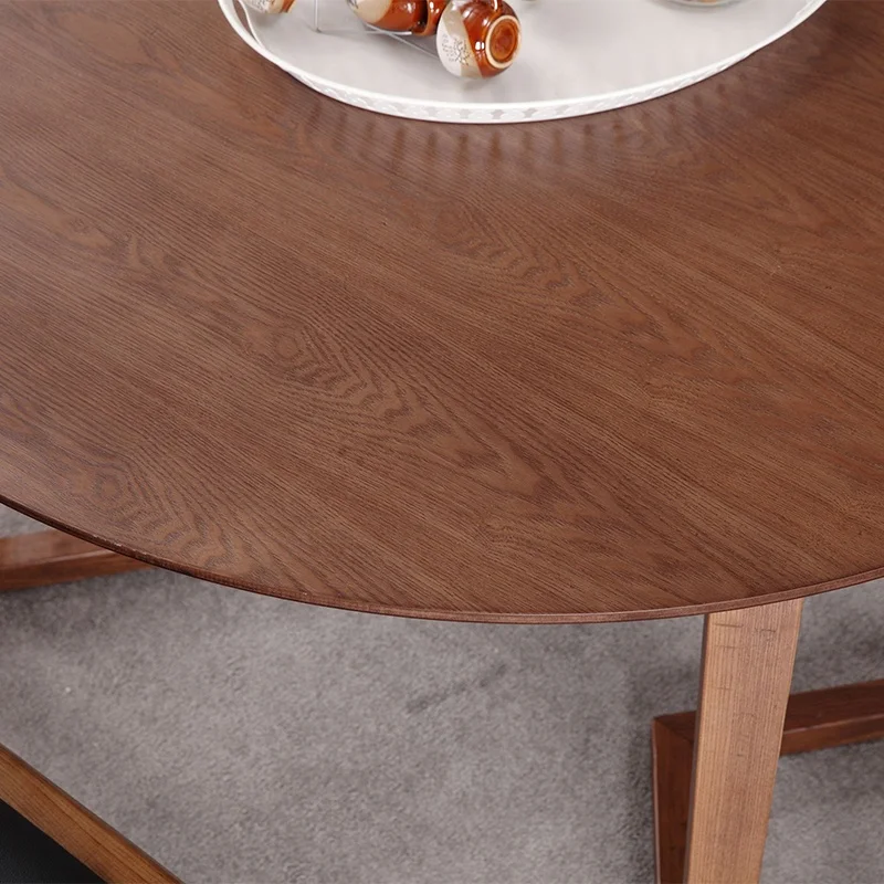 Modern Wood Nordic Dining Room Sets Round Wooden Table For Home