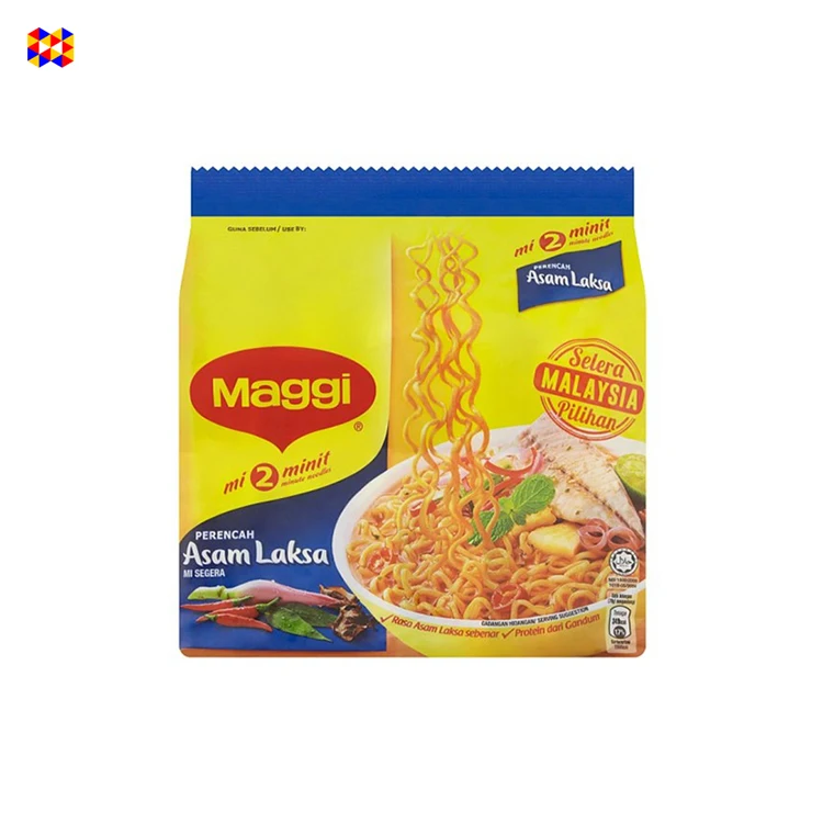 2021 Top Selling Instant Noodles Easy To Make Maggi 2 Minutes Asam Laksa 5 x 78g at Low Market Price