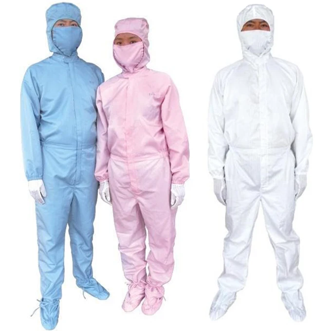 Cleanroom Clothing Jumpsuit with Hood Industrial Safety Work Clothing Anti Static Coverall (SR)