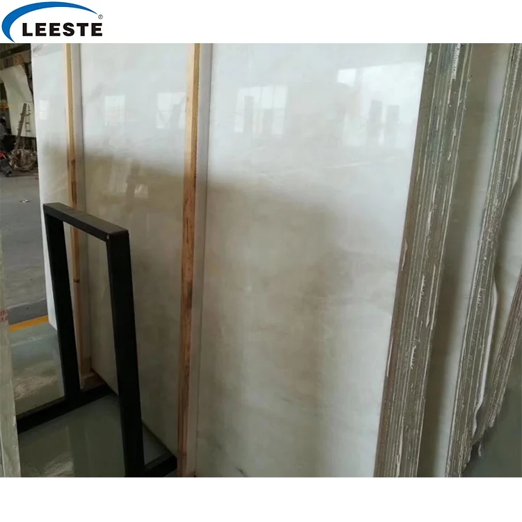 Supper A grade Ice onyx white marble slabs Polished Rhino white slabs and tiles