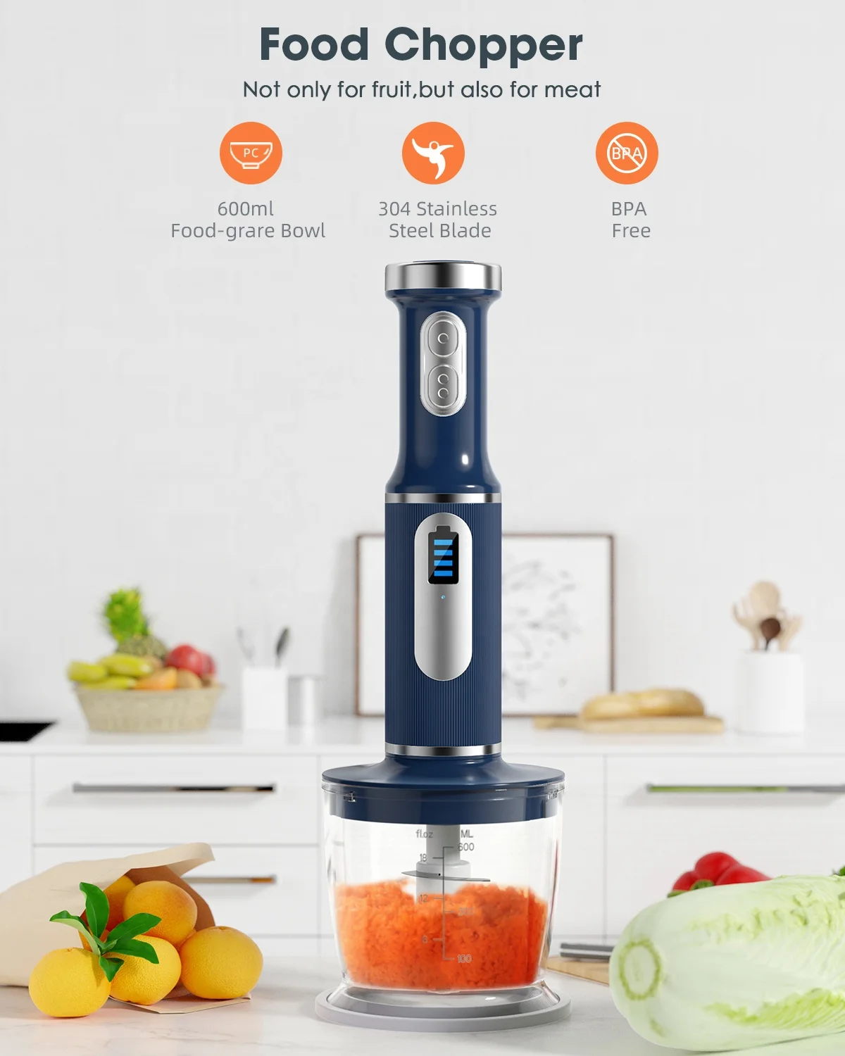 Manufacturer Direct Battery Operated 200W Multi Purpose Portable Hand Blender 12v DC Blender Blender Electric Mixer