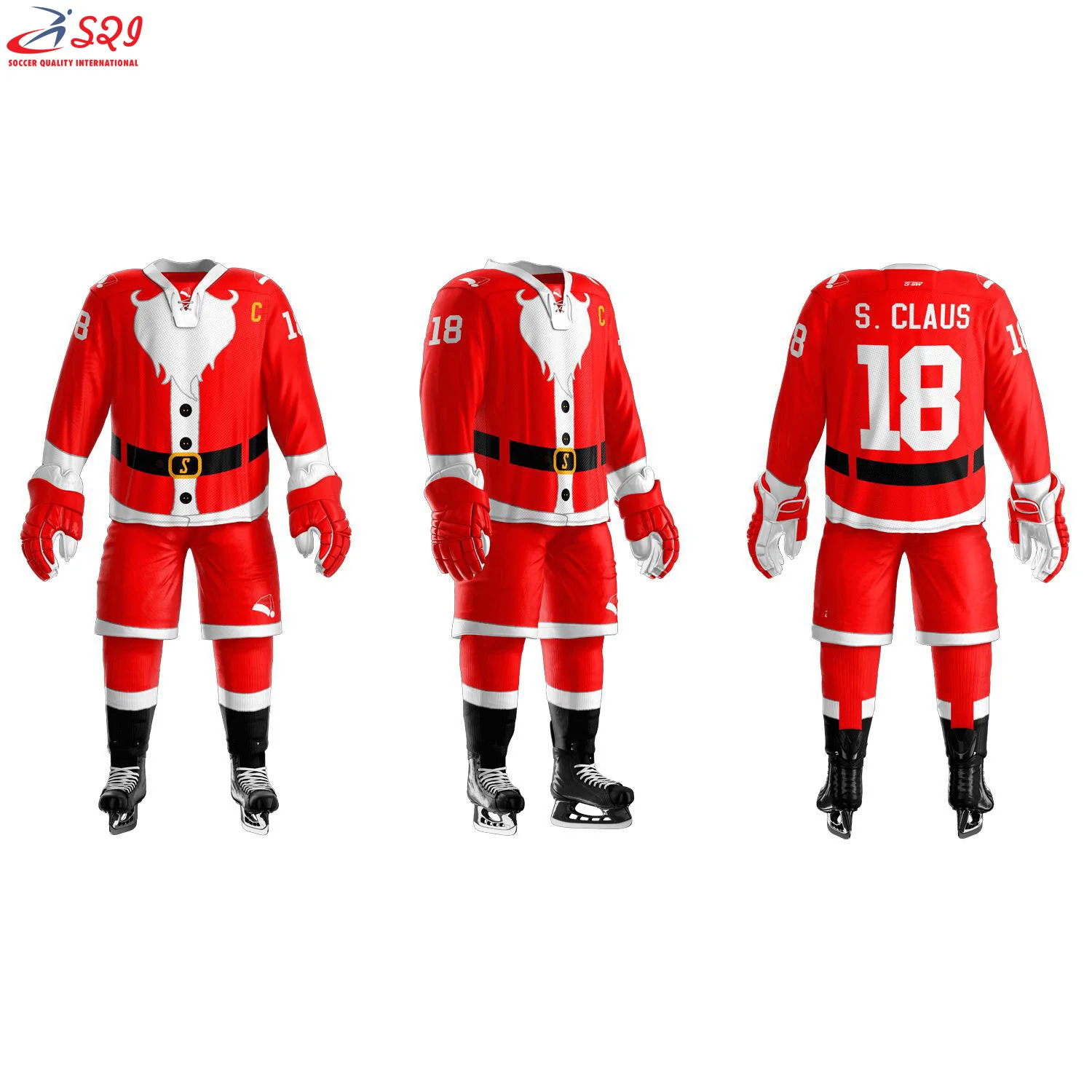 2022 New Men Cool ice Hockey uniform including Jersey Socks & Full Uniform Set Low Price
