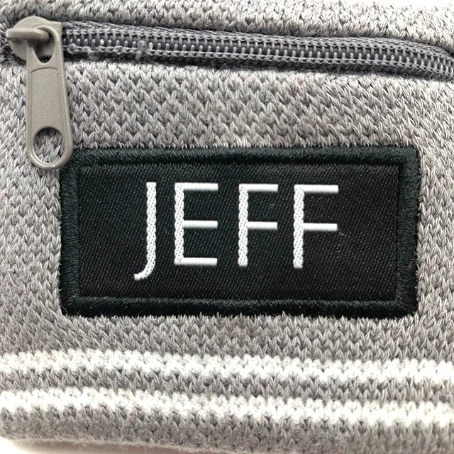 Promotional  customized woven logo cotton sports wristbands with pocket