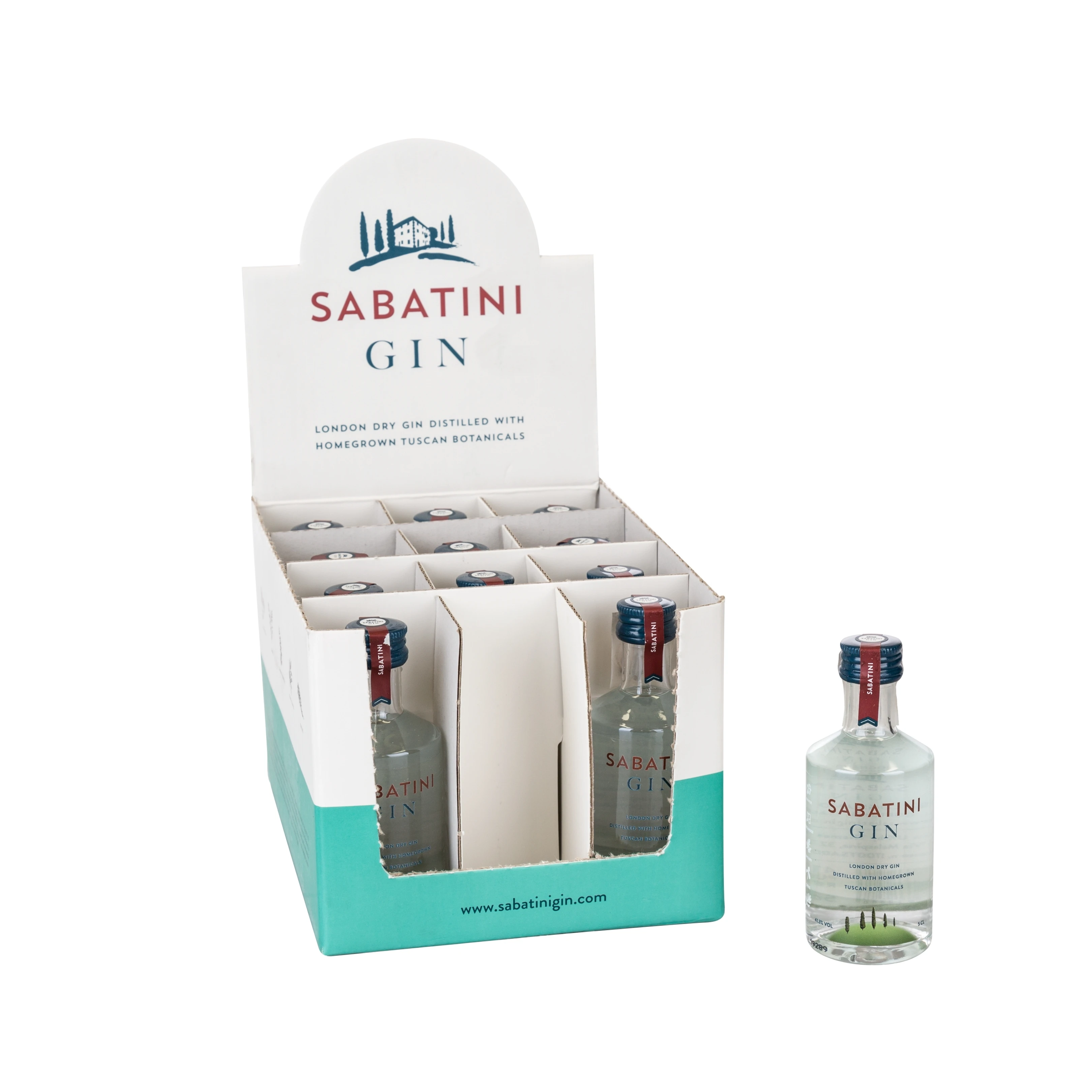 Коллекция Sabatini Gin Combo Сделано в Италии Лондонский сухой Джин 5 cl -2