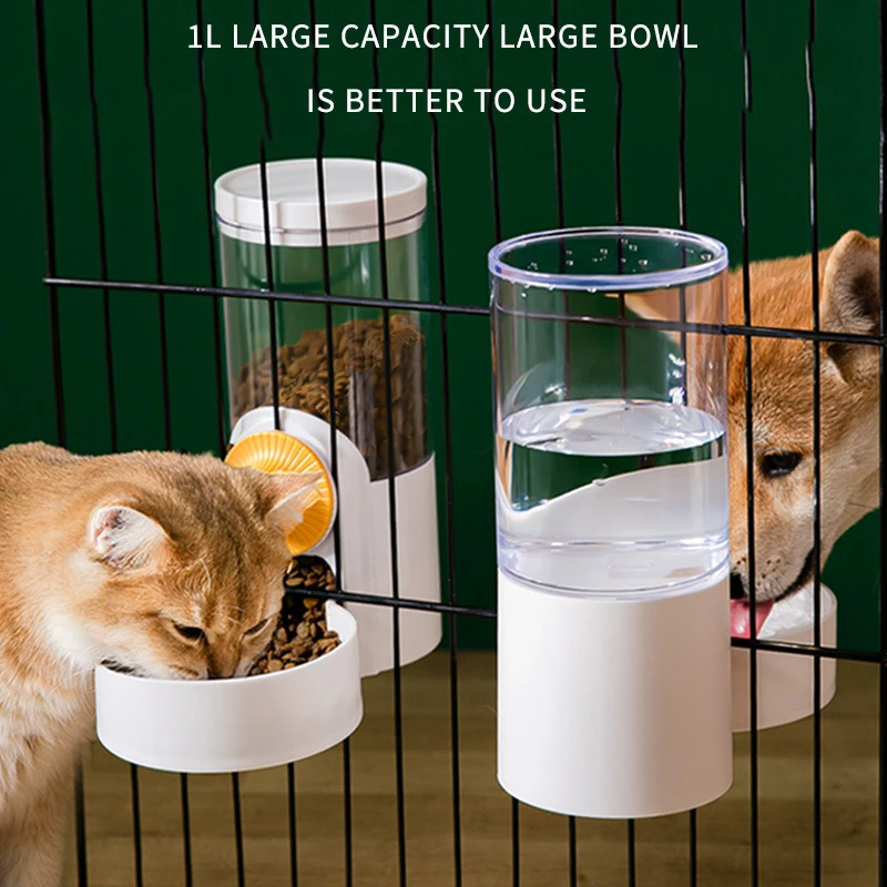 Wholesale Small Automatic Hanging Dog Feeder Plastic Bird Feeders And Drinks Water Drinkers Water Feeder For Birds Cage