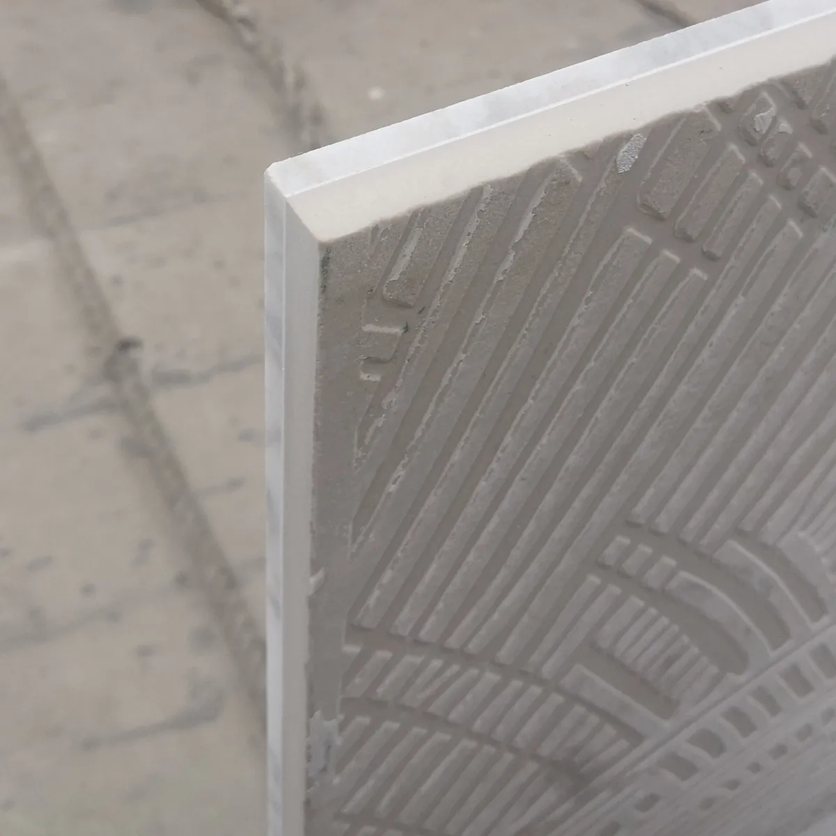 Arabescato Marble Thin Stone Veneer Composite Tile with Ceramic Backer for Flooring