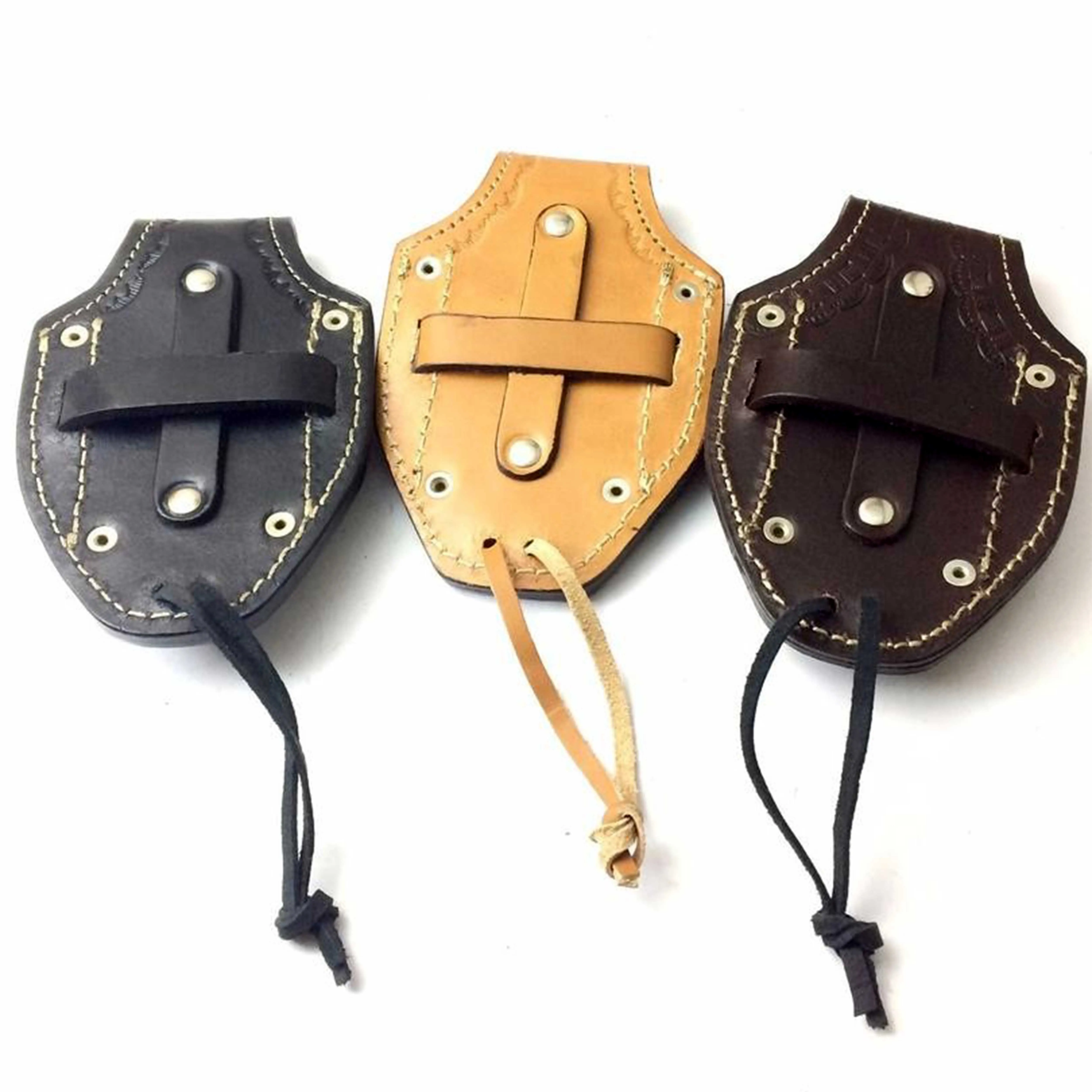 Factory Product 2021 Hot Selling Rich Grain Red Leather Sheath for Folding Blade Knives