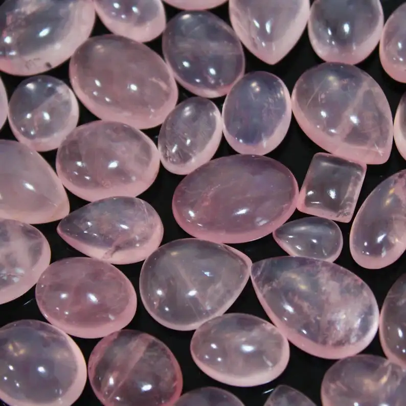 
Натуральный розовый кварт, кабошон, разные драгоценные камни, размер и форма, драгоценный камень, ручная работа, полировка, гладкий и плоский драгоценный камень 