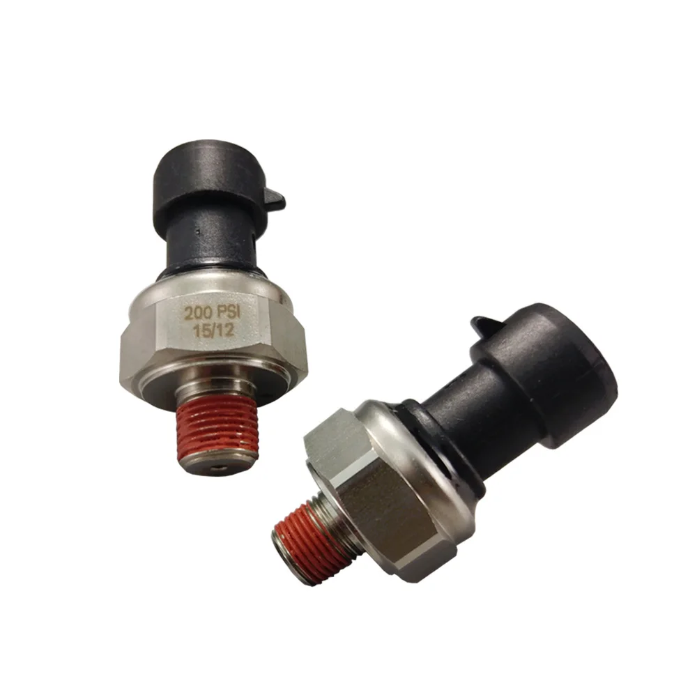 200PSI red light Universal car and Smoked lens auto dual air pressure gauge