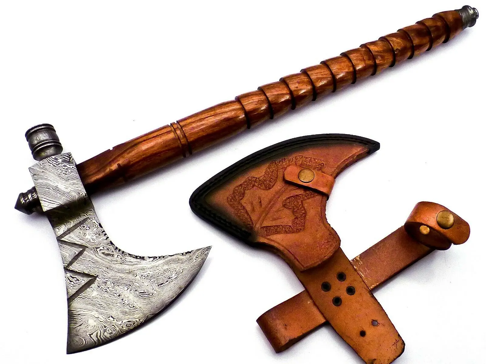 Новый стиль Топор Ручной работы из дамасской стали 100% Высокое качество с деревянной ручкой