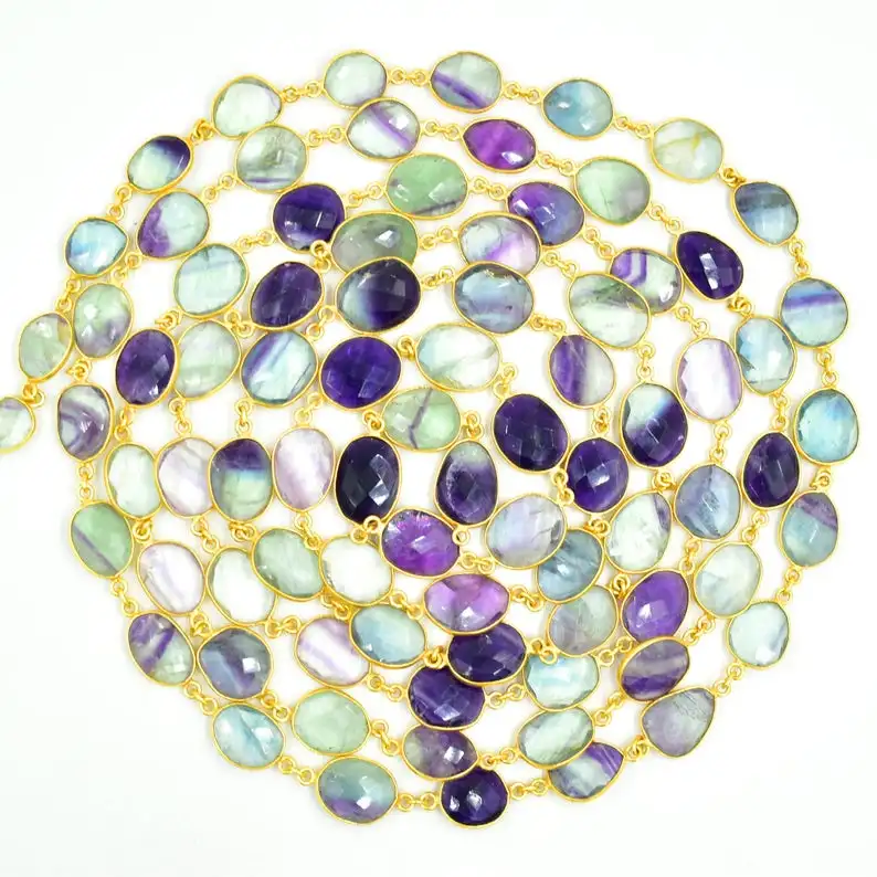 Радужный Лунный Камень, серебряный Соединитель с двойной петлей для рождественских украшений