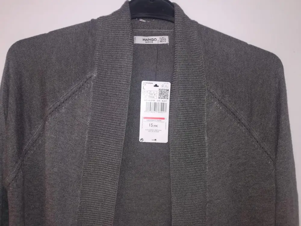 Bangladesh Garments Stock Lot Long Sleeve Open Cardigan Sweater for Women Ladies Casual Outwear Top Knitted Jumper Autumn Season