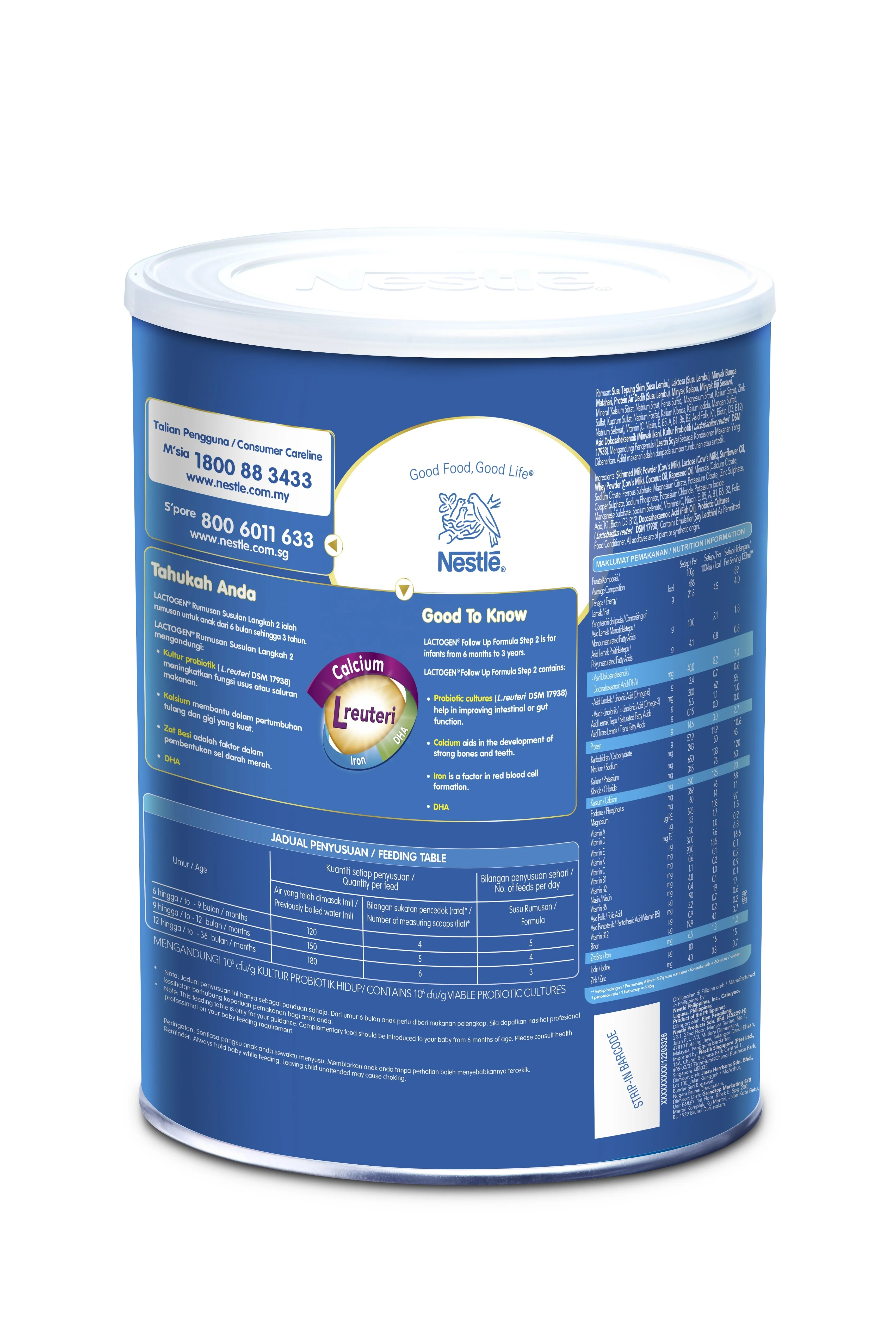 
Lactogen 2 (6-36 Months) 1.8Kg 