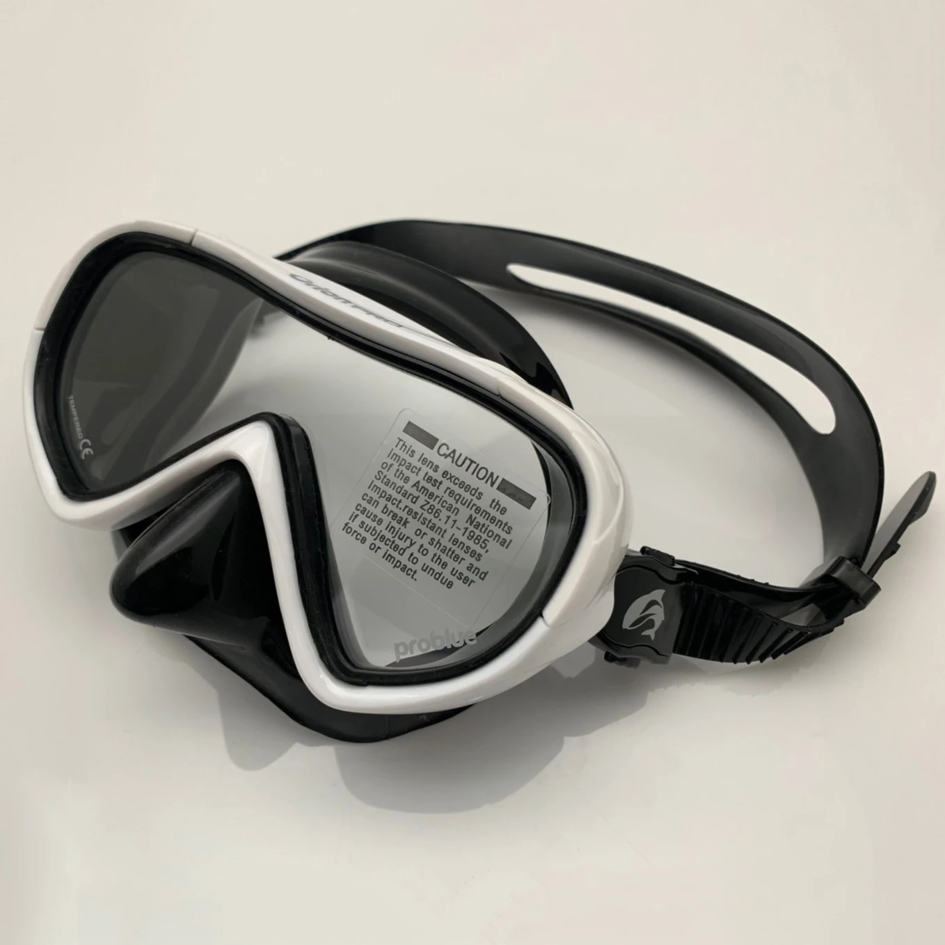 problue MS-152B Low volume Black silicone diving mask with scuba  for scuba diving