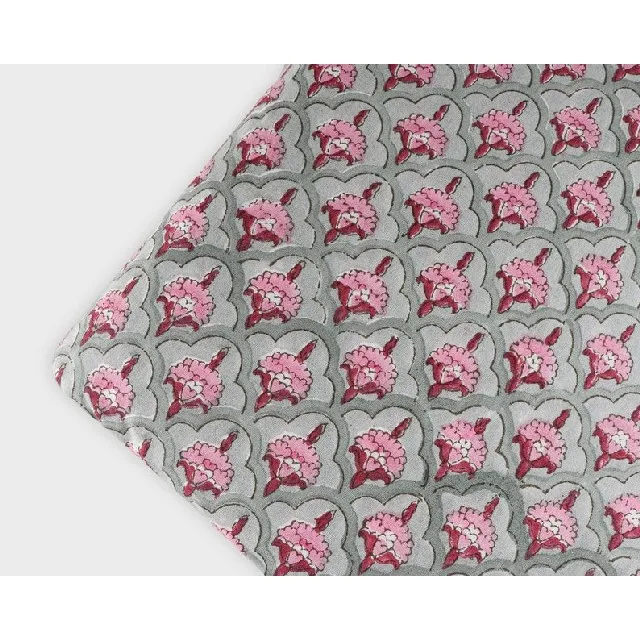 Yard Flower Print 100% Cotton Hand Printed Block Print Light Weight Fabric Hand Block Beautiful fabric