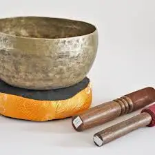 Hand Painted Metal Tibetan Singing Bowl Set  Musical Instrument for with Wooden Stick Mallet For Meditation Yoga