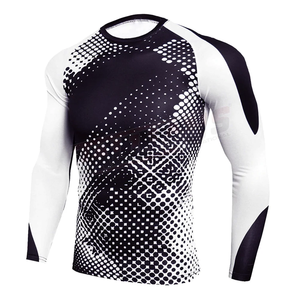 Wholesale Cheap Sublimated Design Custom MMA Rash Guard For Men