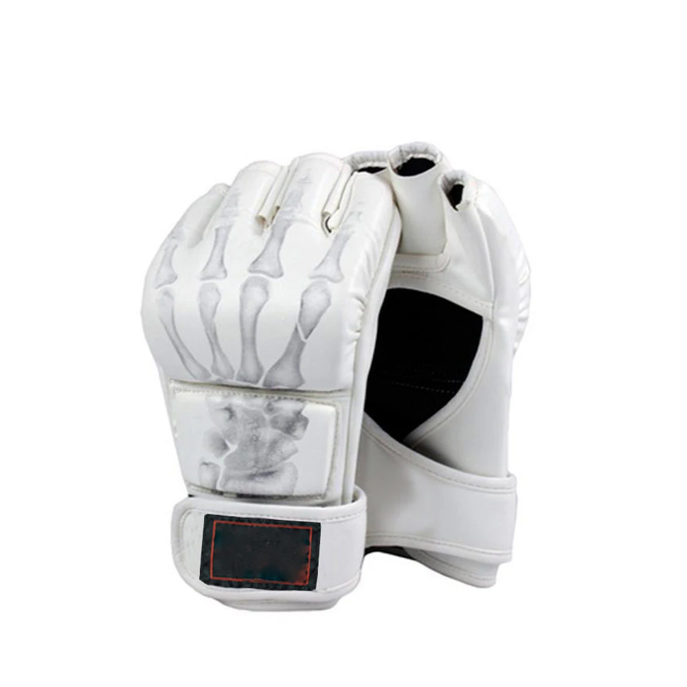 Высококачественные профессиональные индивидуальные перчатки для ММА дизайнерские собственные оптовая продажа индивидуальный логотип боксерские полуперчатки