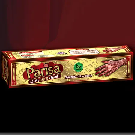 Parisa Active Gold Mehendi Henna Paste Manufacturer Wholesale Factory Price
