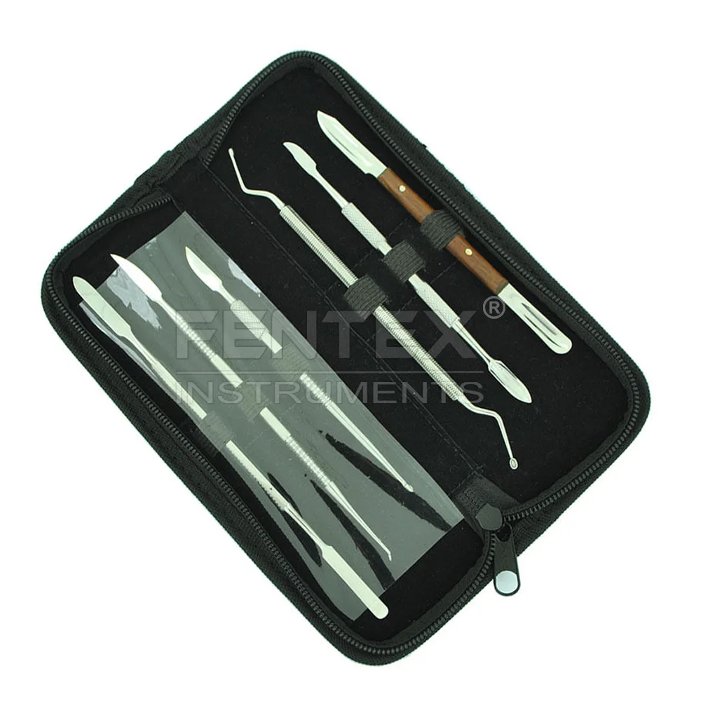 Dental Laboratory Tools Mixing Instruments Spatula Carver Wax Modelling Kit, dental instruments