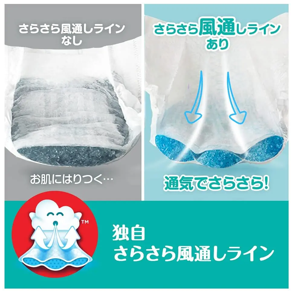 High Quality Diaper Wholesale Baby Pamper Cheap Diapers Made in Japan Pull up Pant L 58pcs 3 Packs 1 Carton
