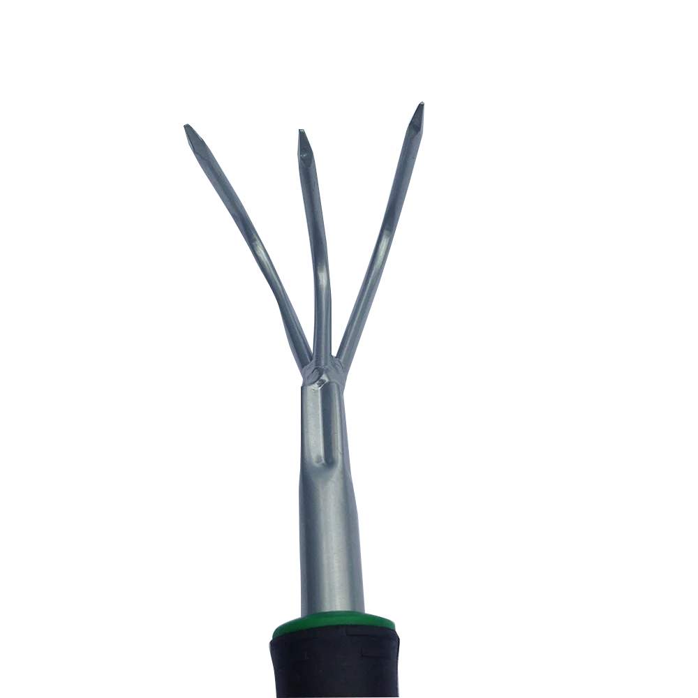 
Mini Garden Tool Hand 3 Prong Cultivator with 3 Color Plastic Handle 
