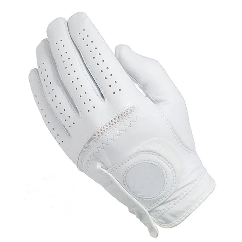 Full Cabretta Fashion White Golf Glove Comfortable and Breathable Feeling