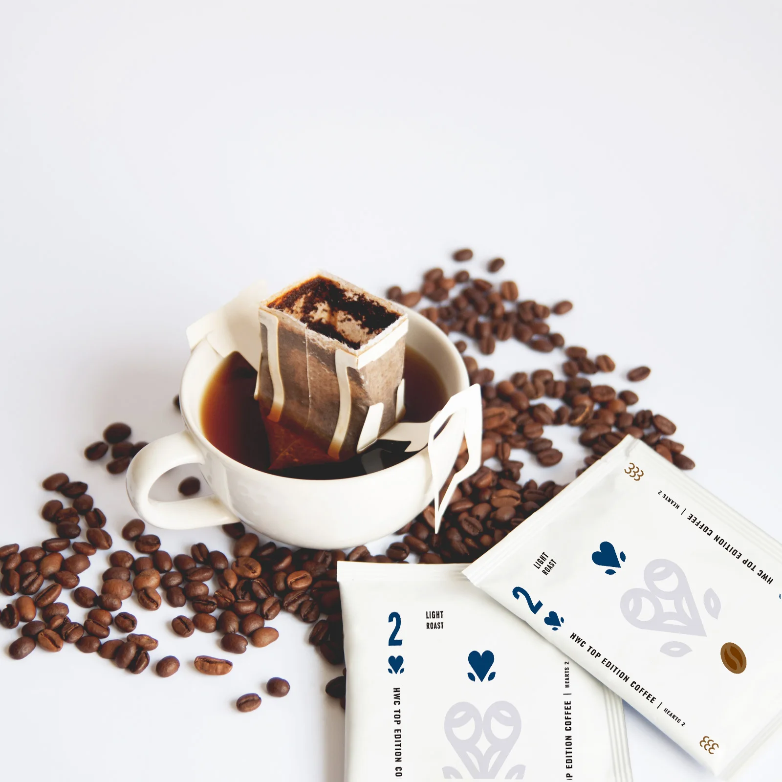 Poker Card Kingdom Coffee Hanging Ear Drip Coffee Two of Hearts
