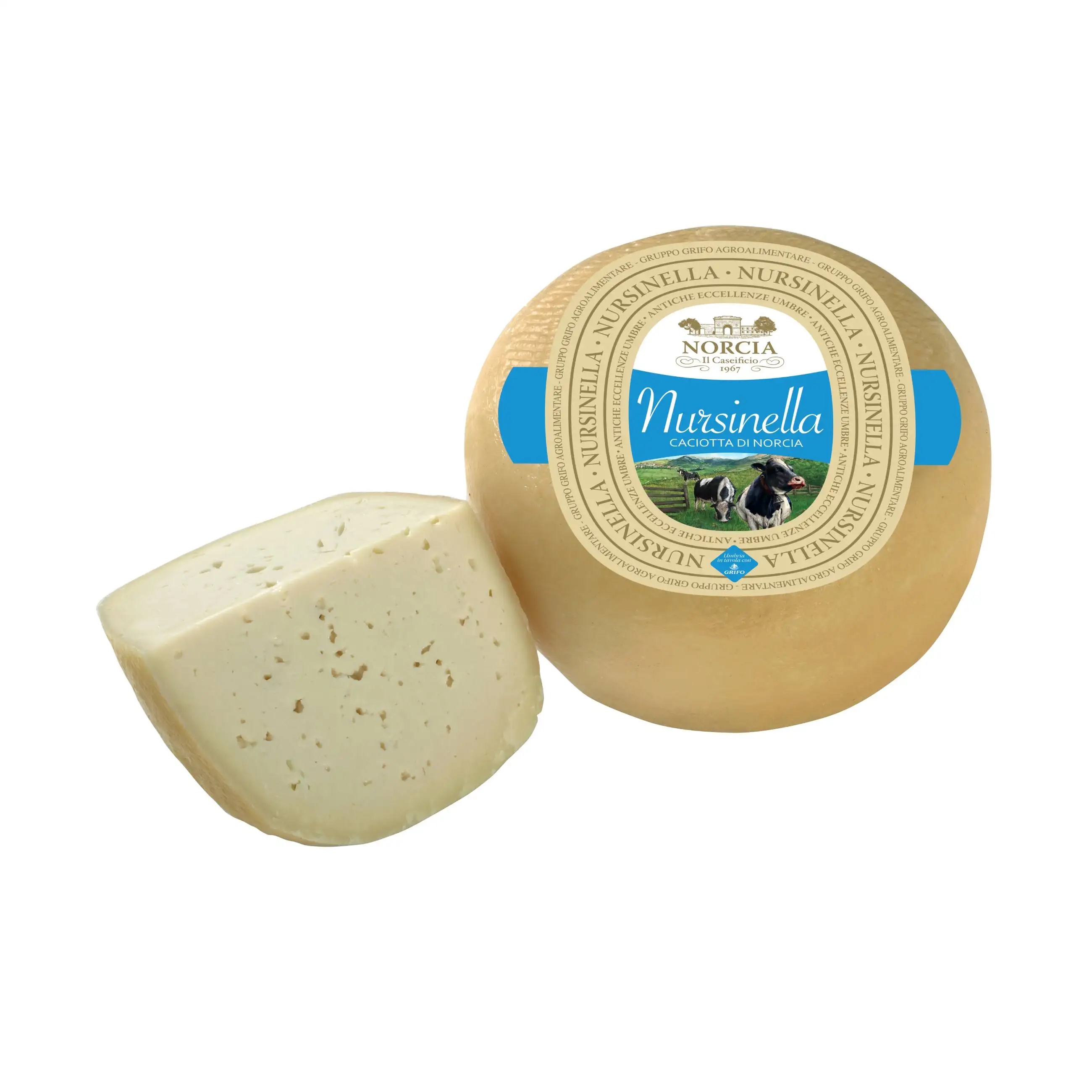 Свежий сыр нурсинелла, высокое итальянское качество, готовый к употреблению