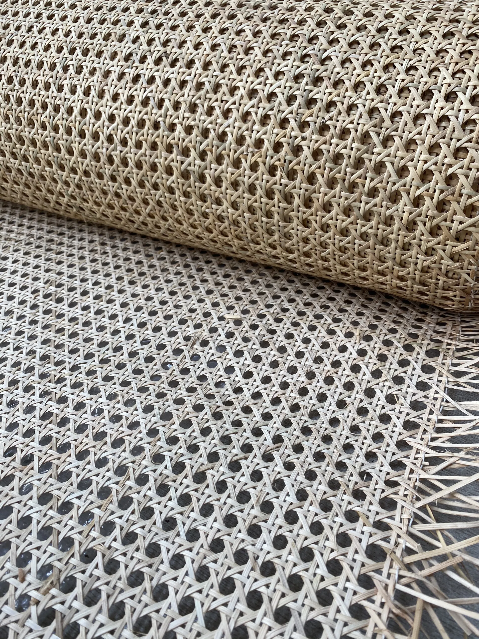 100% NATURAL RATTAN SHEET MAT/  PREMIUM RATTAN CANE WEBBING