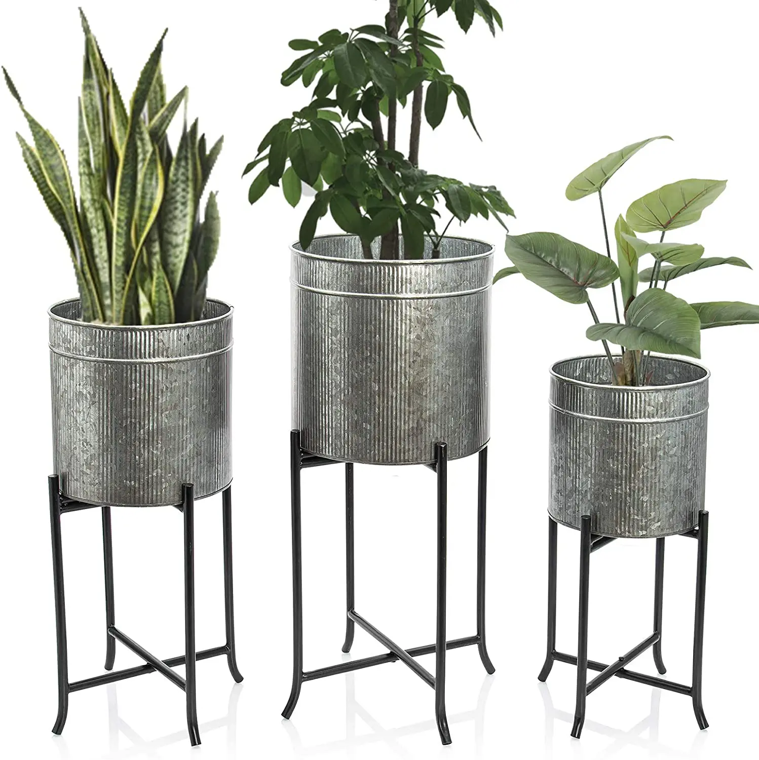 Best Offers High Grade Tin Metal Made Galvanized Planter For Garden Decoration Uses For Wholesale Prices