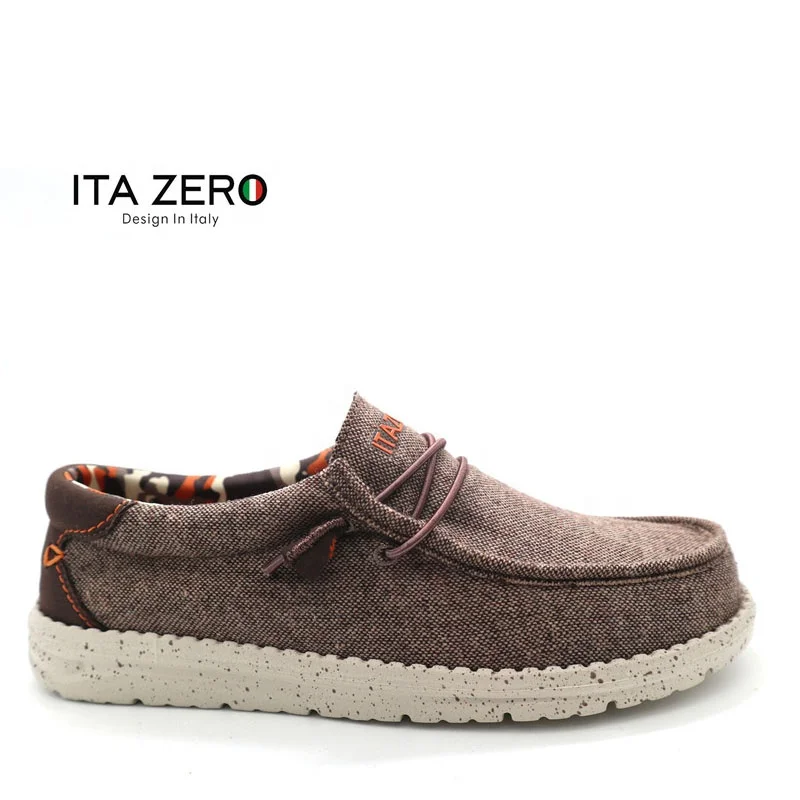 ITAZERO мужские слипоны Лоферы Спортивные Кроссовки парусиновые прогулочные Стиль Бег Вождение Топ обувь для мужчин