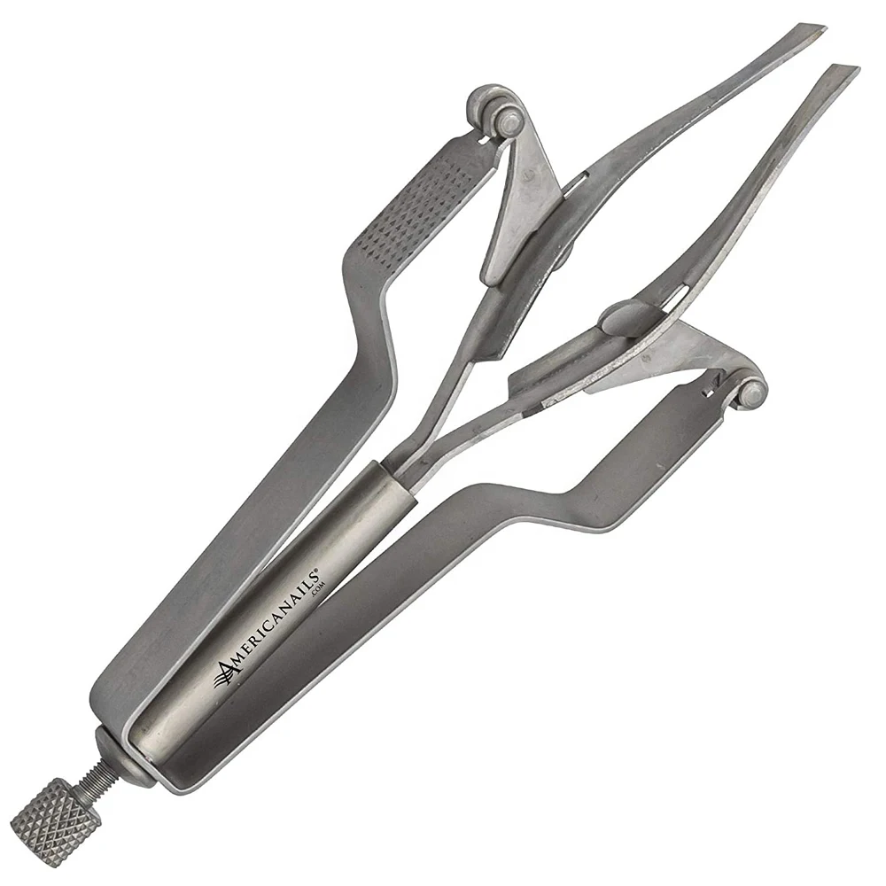 Automatic Eyebrow & Eyelash Tweezers Stainless Steel Satin Straight Slanted with Pointed & Rounded Tips Eyebrow Plucking Tool