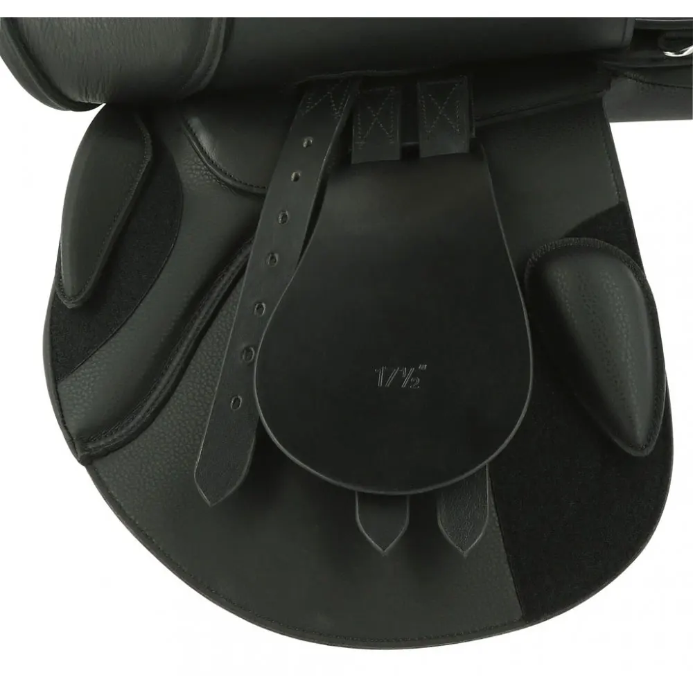 
Western English All Purpose Treeless Deep Seat Premium Leather Horse Endurance Saddle Synthetic 