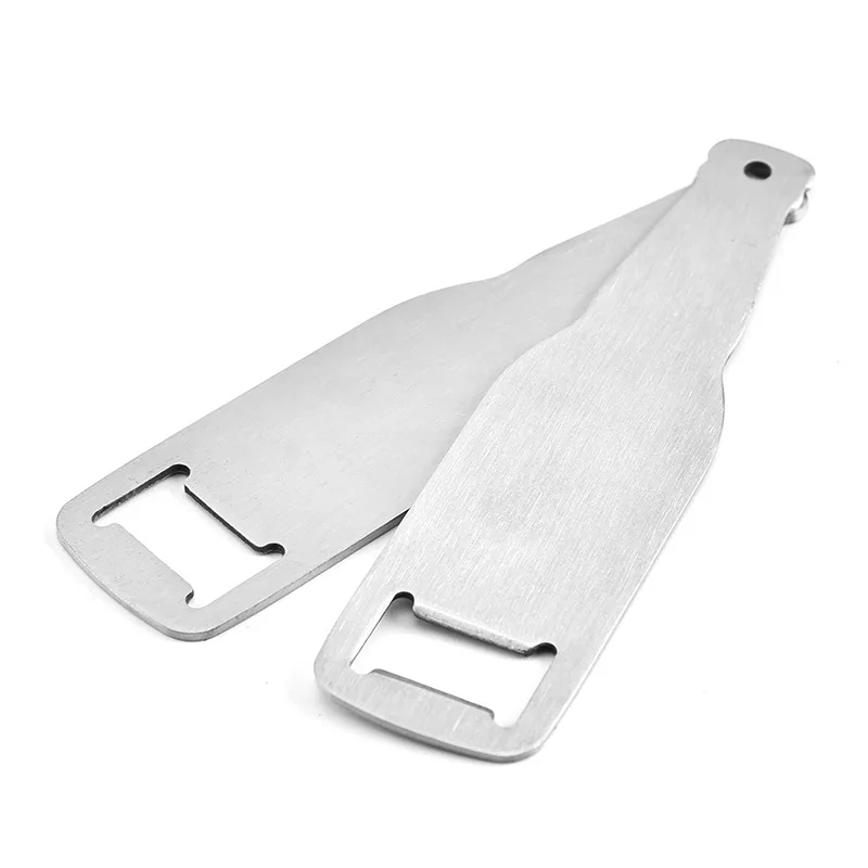 Magnetic Beer Keyring Airplane Sublimation Stainless Steel Ring Rose Key Quartz Metal Keychain Custom Wine Bottle