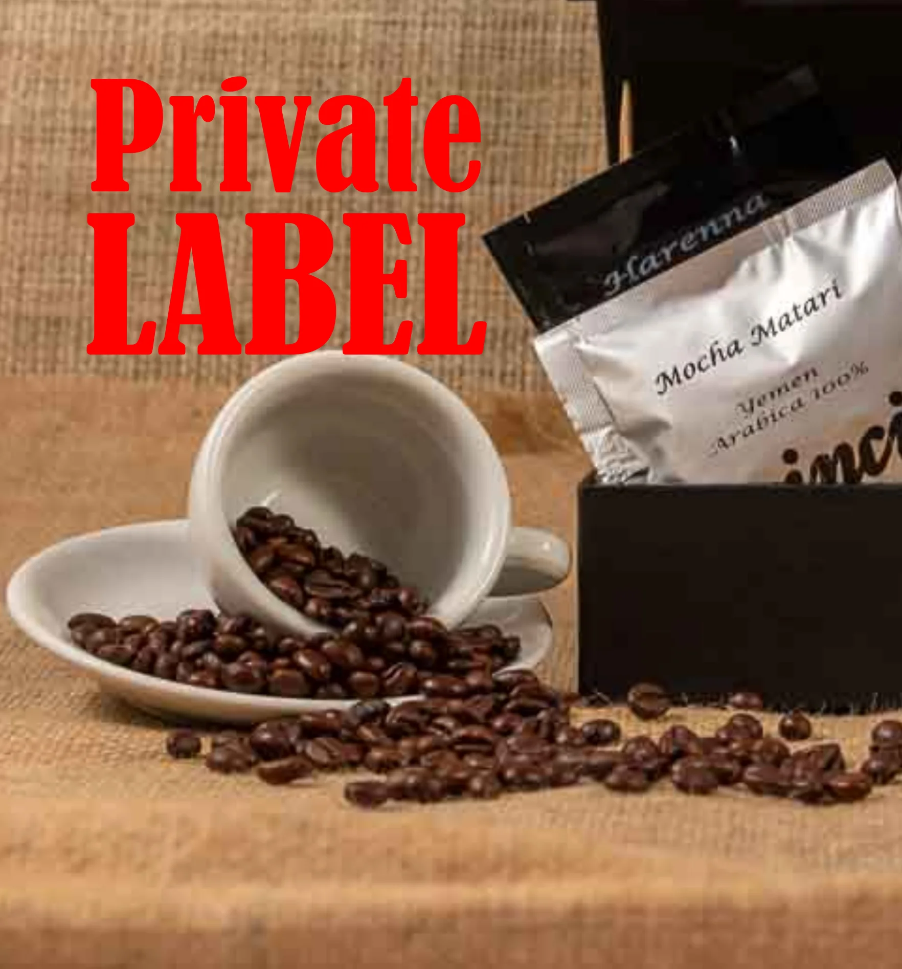 PRIVATE LABEL Artisan roasted Coffee Made in Italy 250g SUPERCREMA Beans