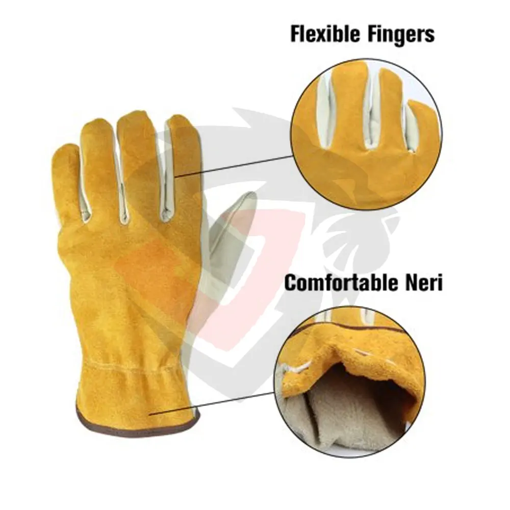 Горячая Распродажа Премиум Защитные Электрические кожаные термостойкие сварочные перчатки садовые