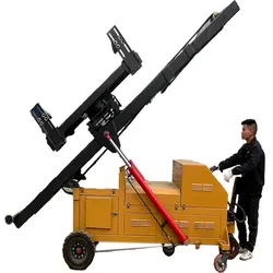 Hydraulic electric wall panel installation machine, wall panel lifting and handling machine