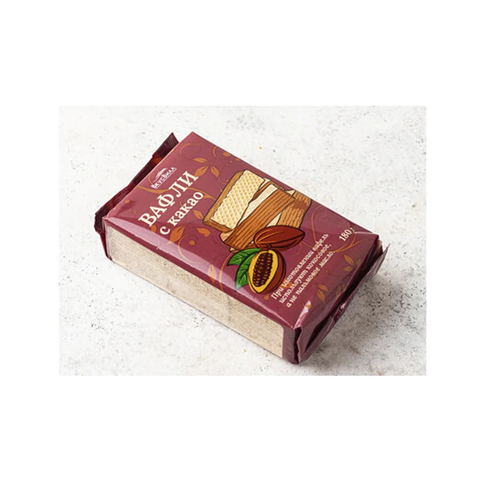 Packed wafers with cocoa, other food & beverage